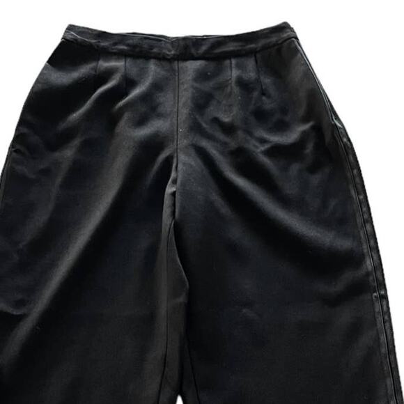 GIORGIO ARMANI Wool High Rise Pant Trousers Ribbon Trim Designer Italy 42/8 EUC - Picture 3 of 8